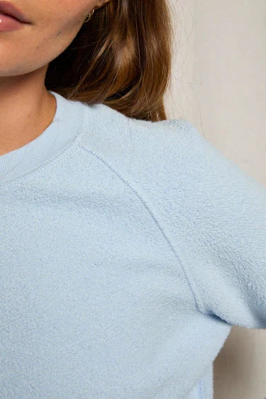 Ziggy Reverse Fleece-Powder Blue