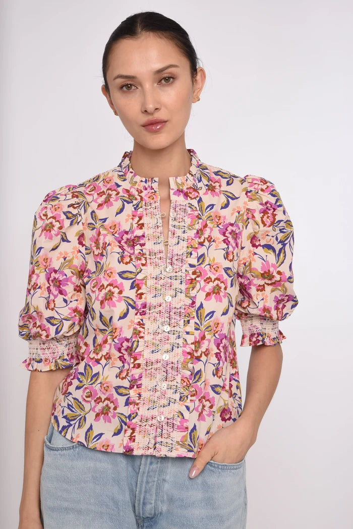 Zinny Top-Roxanna Floral Print