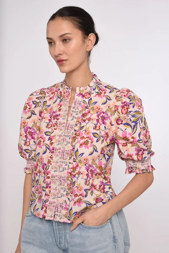 Zinny Top-Roxanna Floral Print
