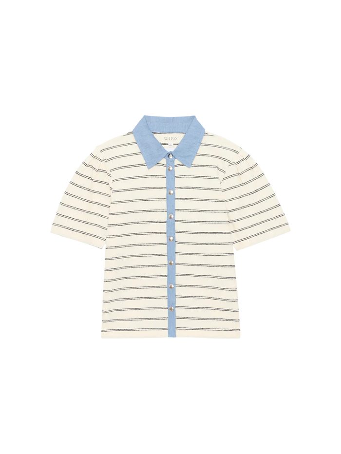 Zoe Snap Top - Tuscany Stripe